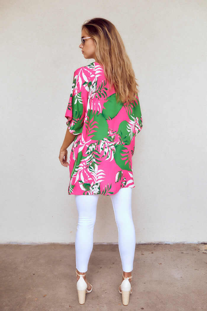 Lucy Palm Print Tunic