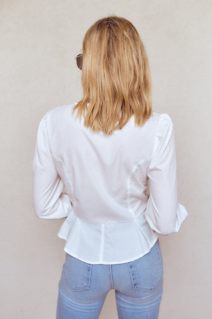 Bexley Puff Sleeve Button Down Blouse