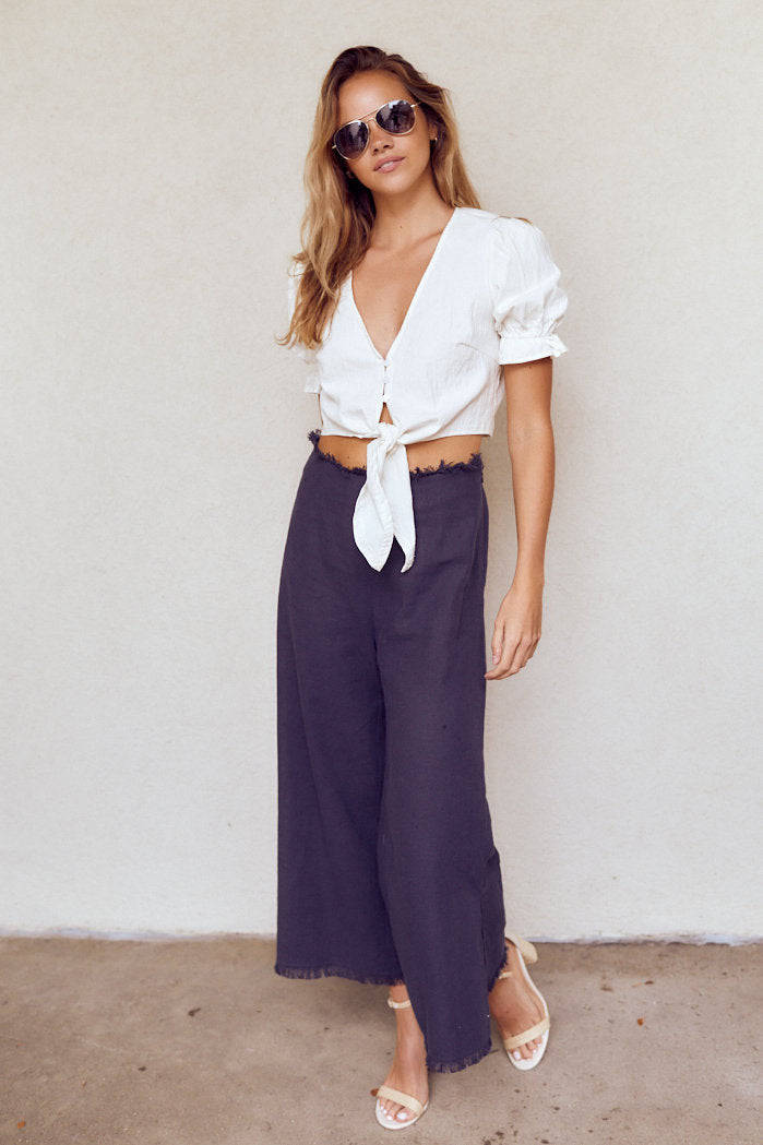 Noah Fringe Wedge Pants
