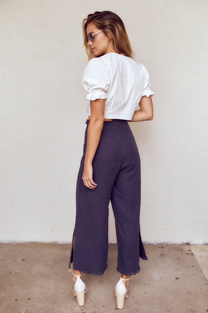 Noah Fringe Wedge Pants