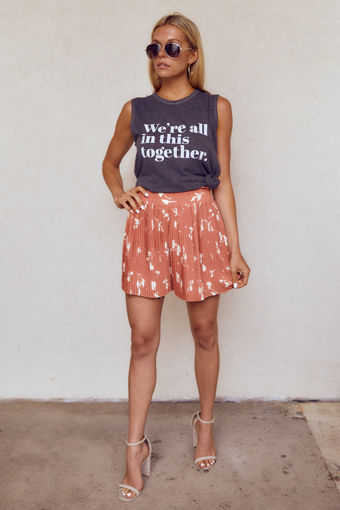 Mariner Floral Pleated Shorts