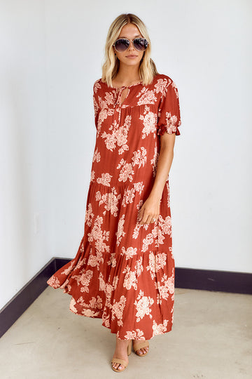 Begonia Tiered Midi Dress