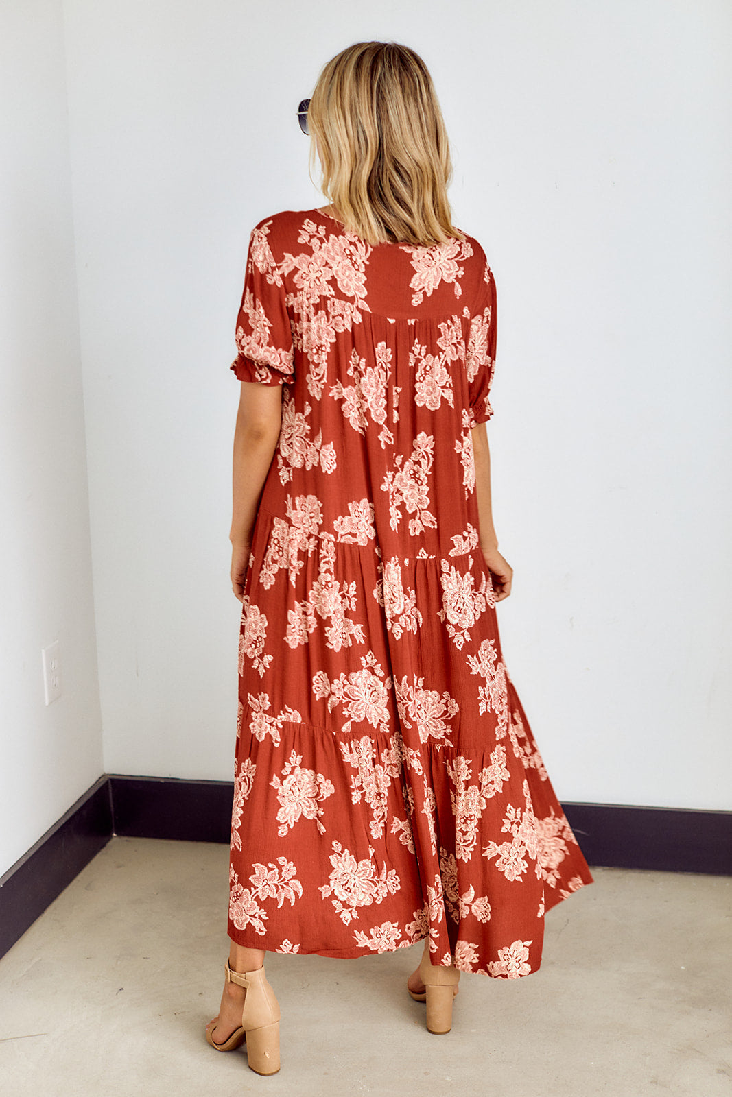 Begonia Tiered Midi Dress