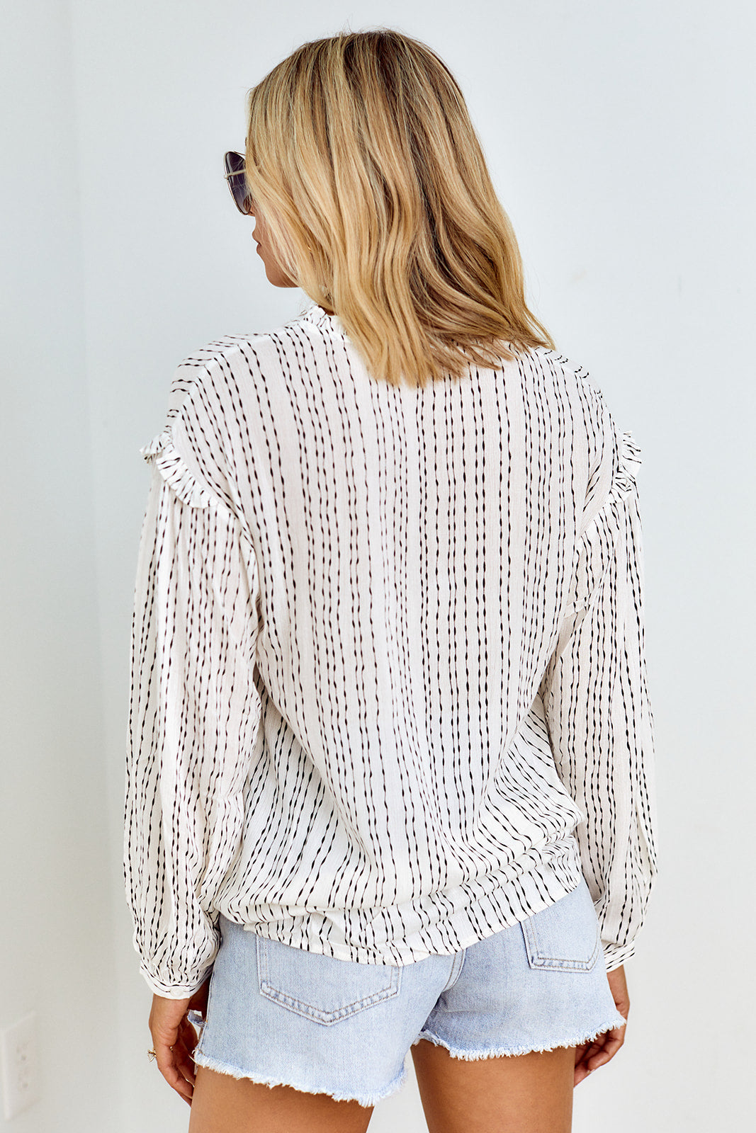 Simone Ruffle Detail Blouse