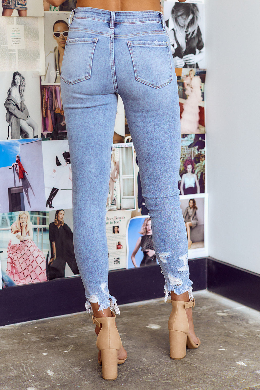 Lane Distressed Skinny Jean