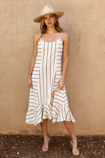Dalores Striped Midi Dress