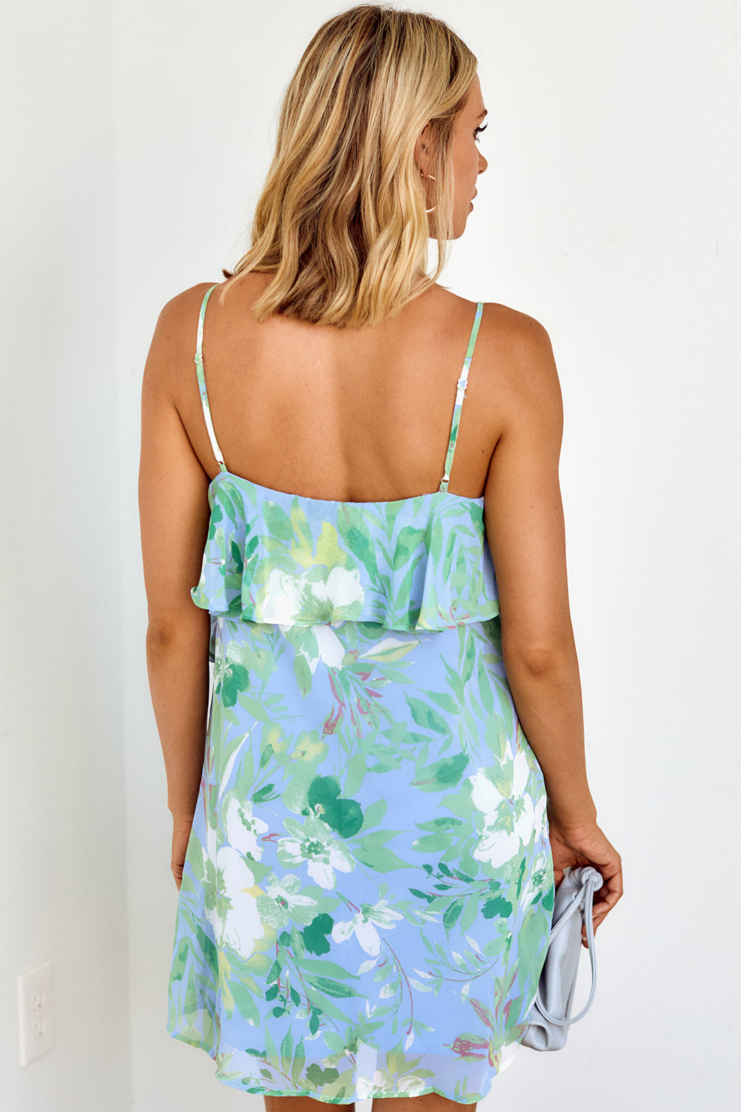 Kayden Ruffled Floral Mini Dress