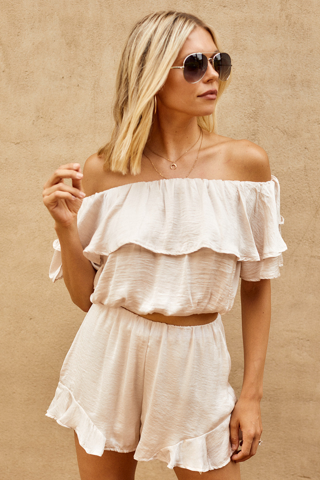 Harmon Ruffled Trim Shorts