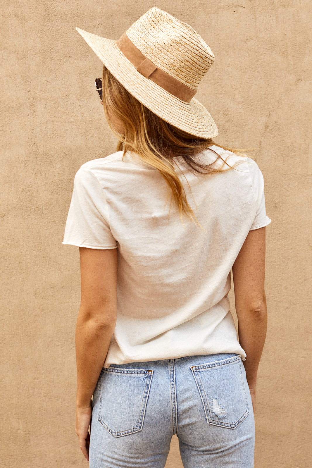 Pia V Neck Pocket Tee
