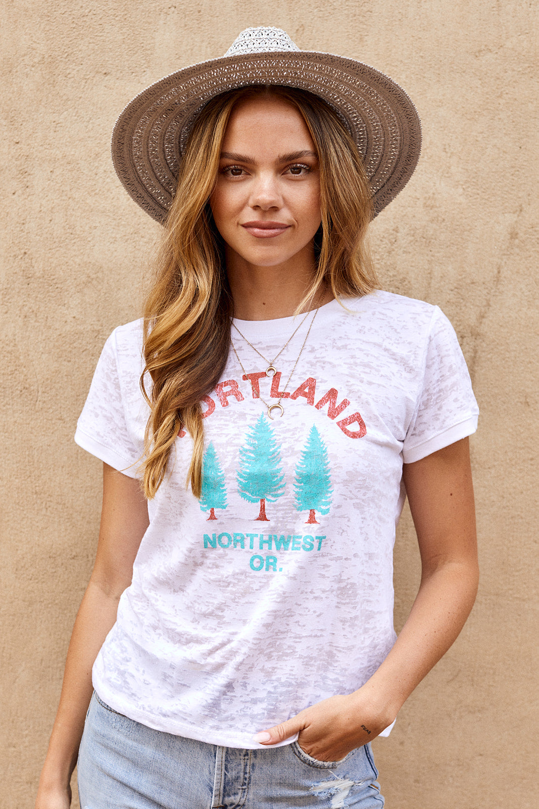 Portland Vintage Ringer Graphic Tee