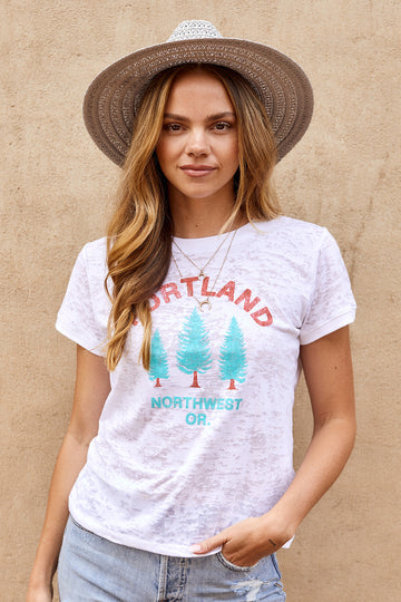 Portland Vintage Ringer Graphic Tee