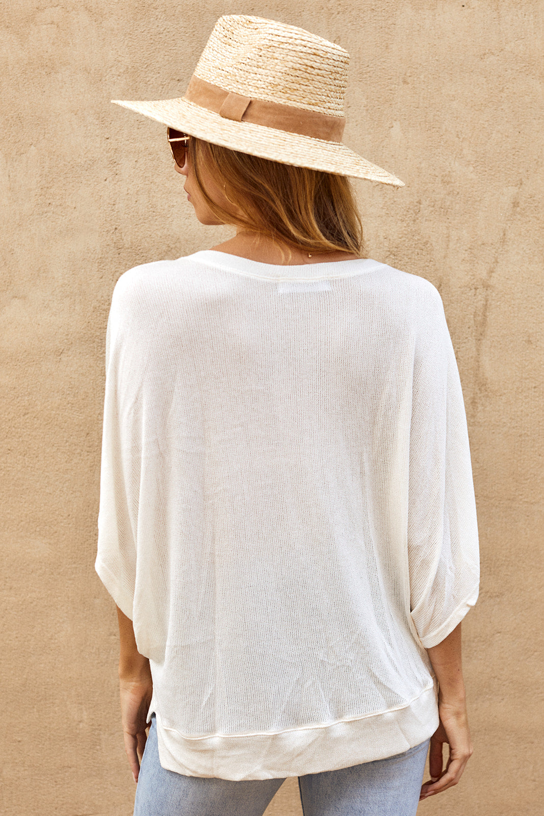 Palmetto Knit V Neck Top