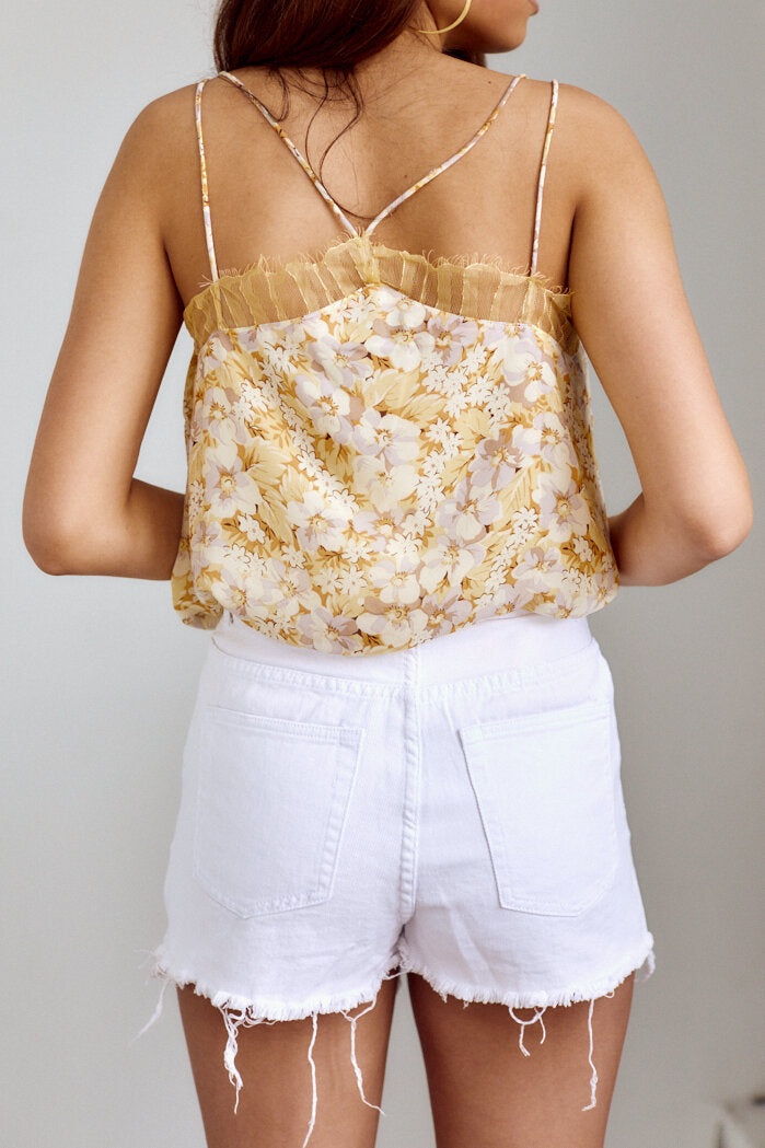 Maxine Distressed Denim Shorts