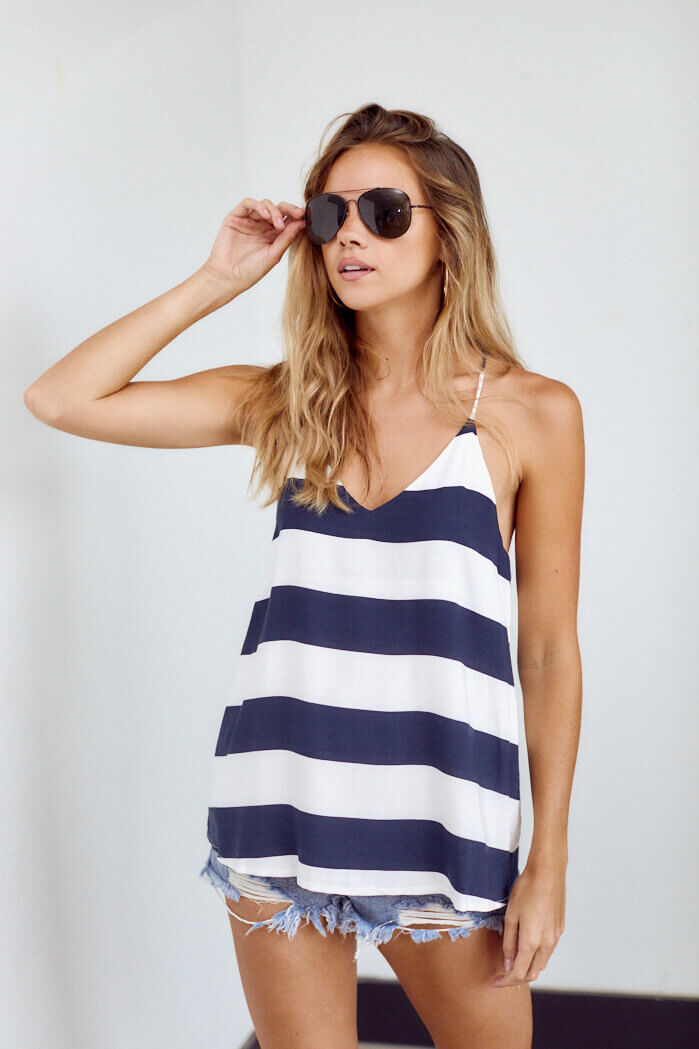 Tia Striped Swing Tank