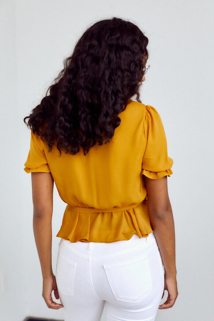 Evelyn Ruffled Tie Detail Blouse
