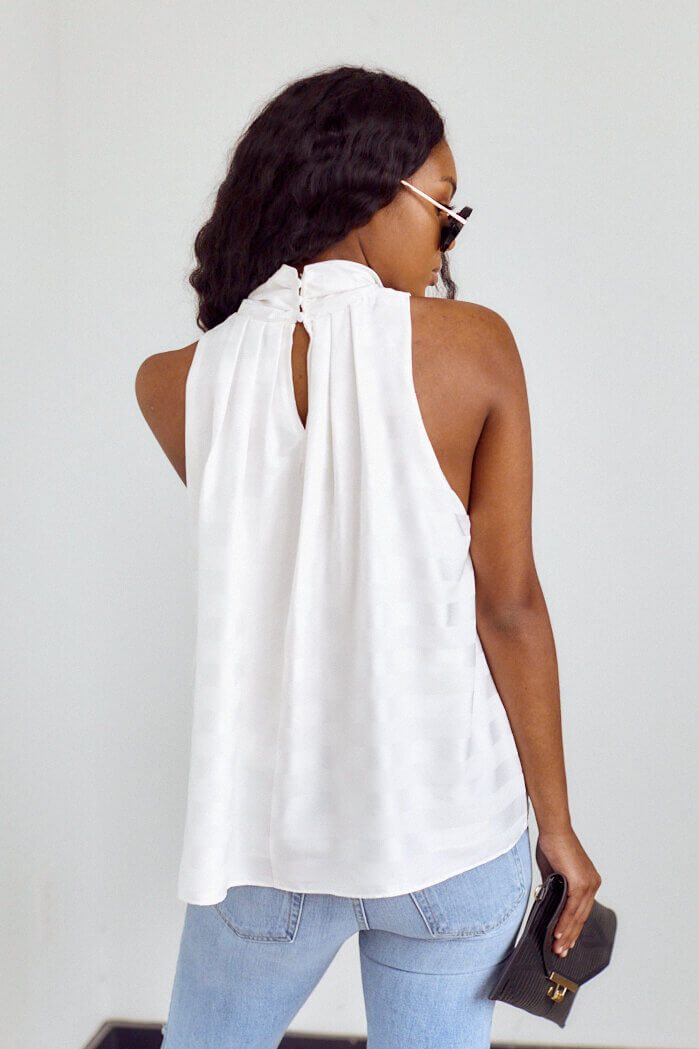 Bianca Sleeveless Halter Blouse