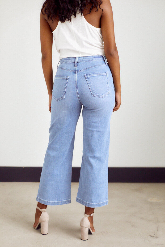 Ashbury Wide Leg Crop Denim