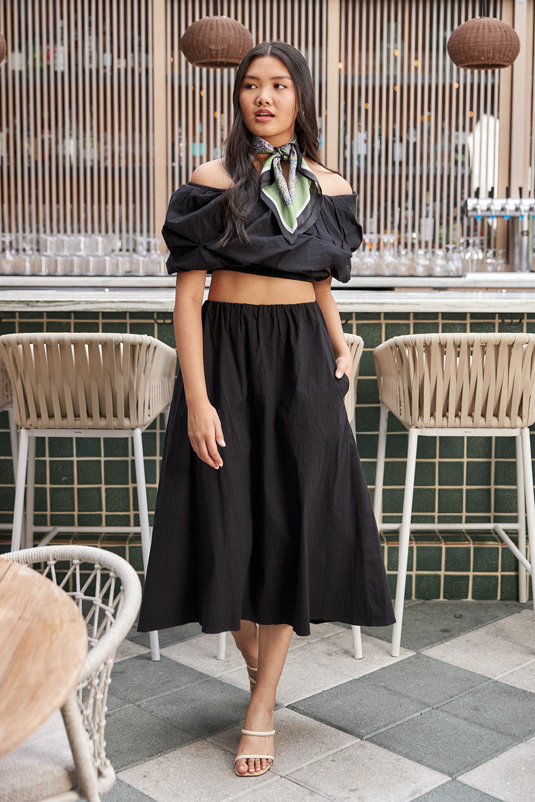 SALE- Orion One Shoulder Crop Top