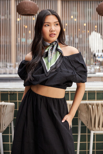 SALE- Orion One Shoulder Crop Top