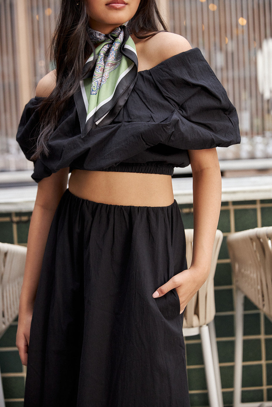 SALE- Orion One Shoulder Crop Top