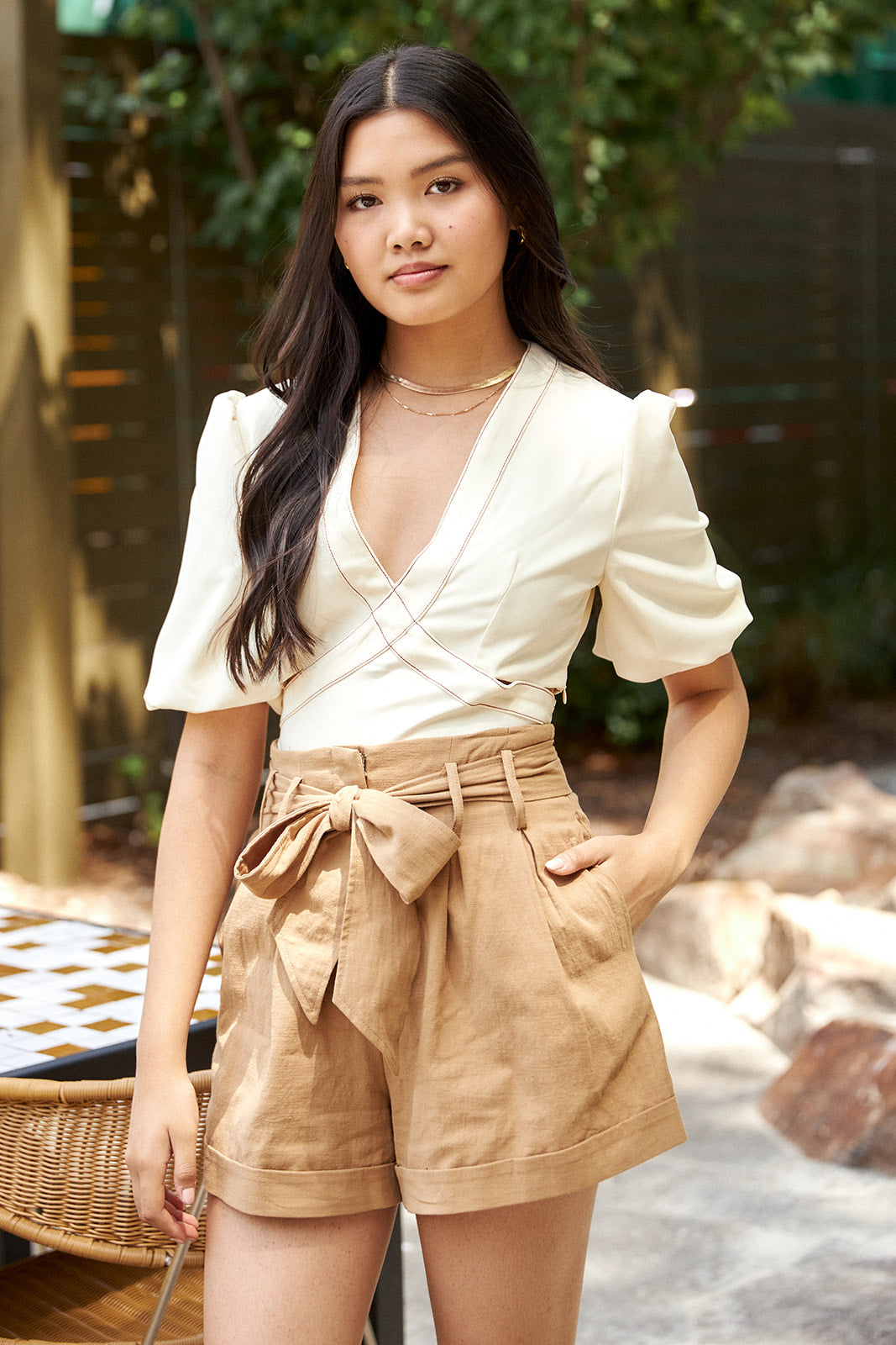 SALE - Henley Paperbag Shorts