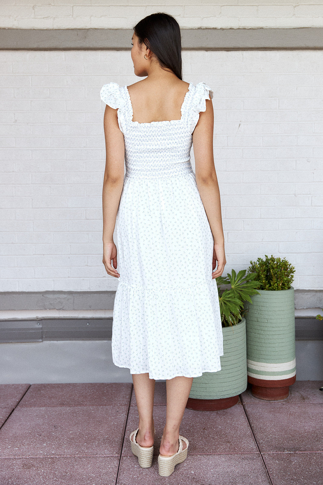 SALE- Marion Ruffle Detail Midi Dress