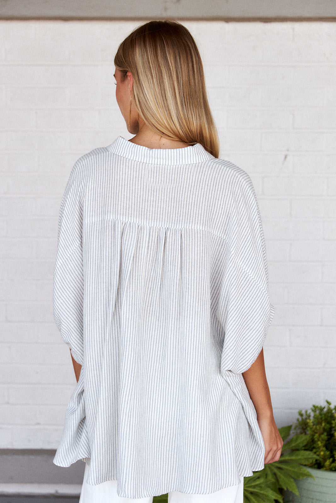 SALE- Lilith Striped Button Down Top