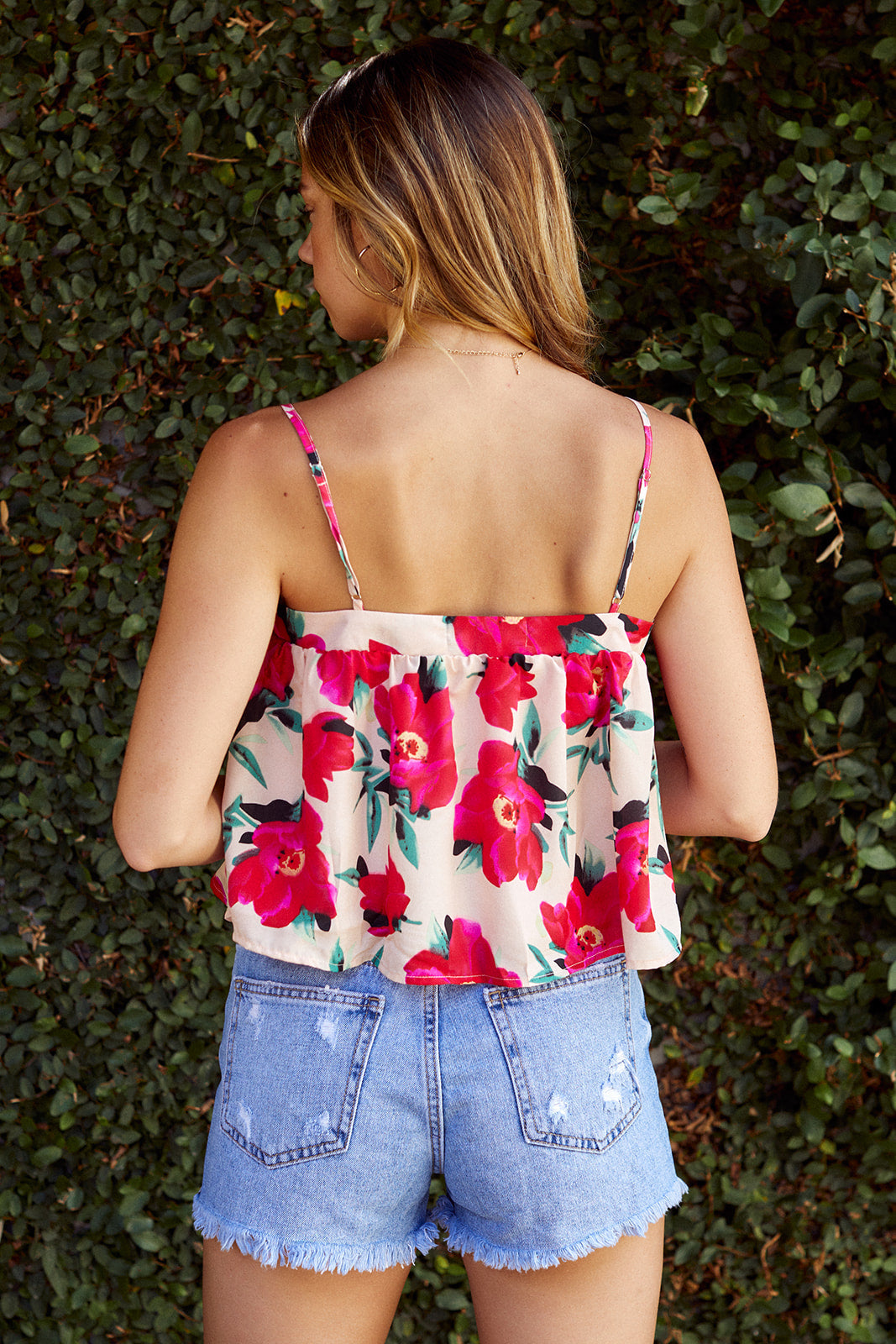 Cleo Floral Print Sleeveless Blouse