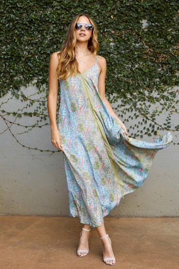 Capella Tie Back Printed Maxi Dress