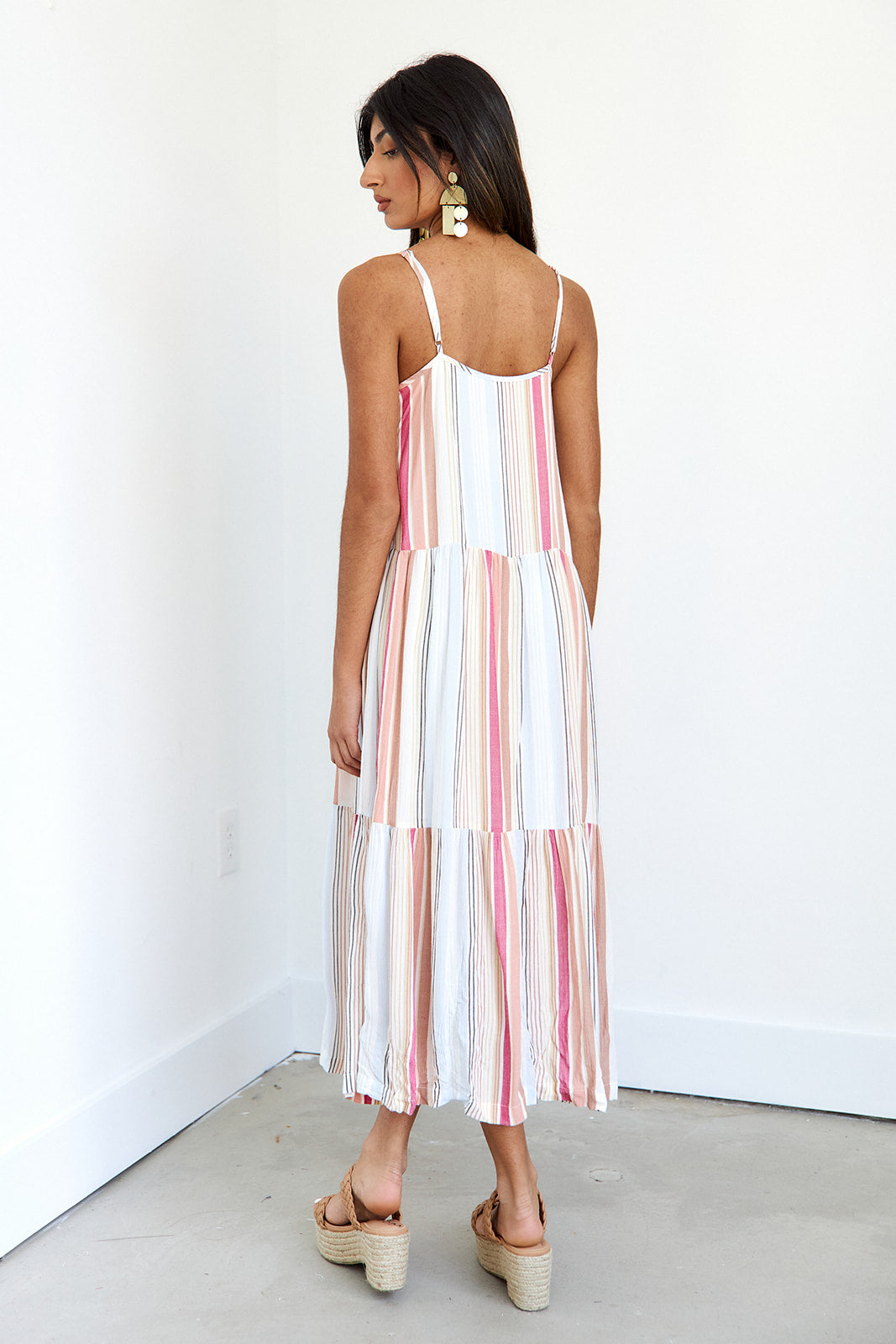 SALE- Z Supply Blaire Striped Midi Dress