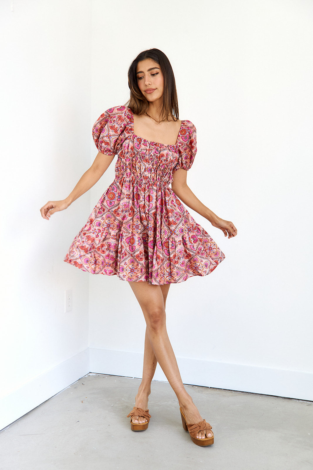 Delvina Floral Mini Dress