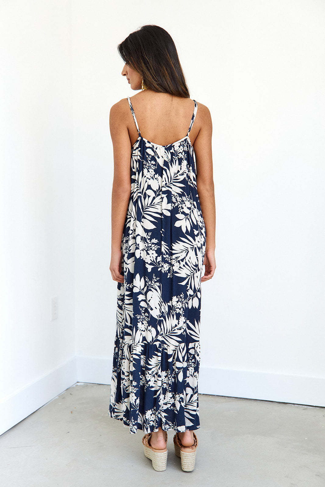 SALE - Z Supply Rocco Abstract Leaf Maxi Dress