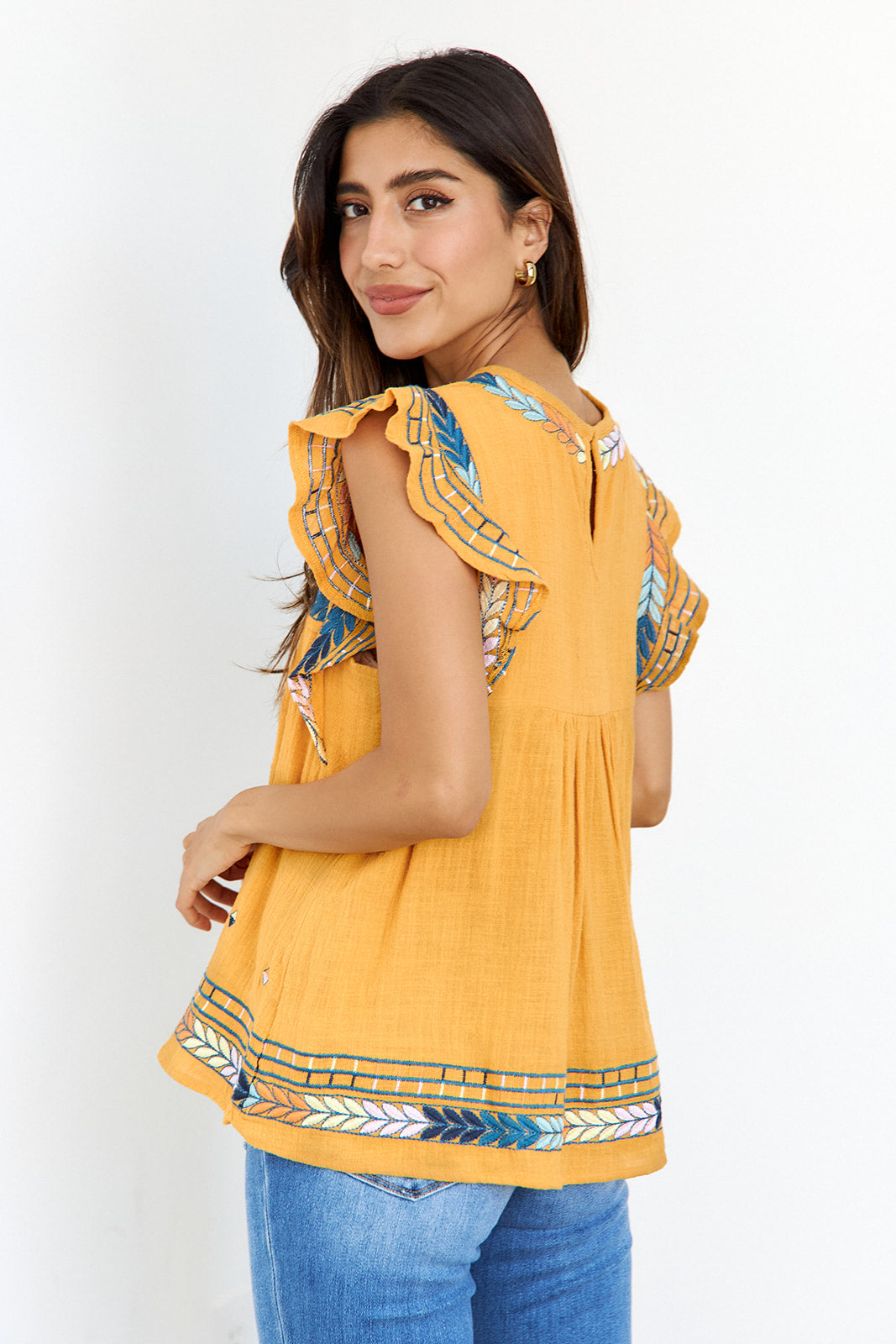 SALE- Mercy Embroidered Blouse