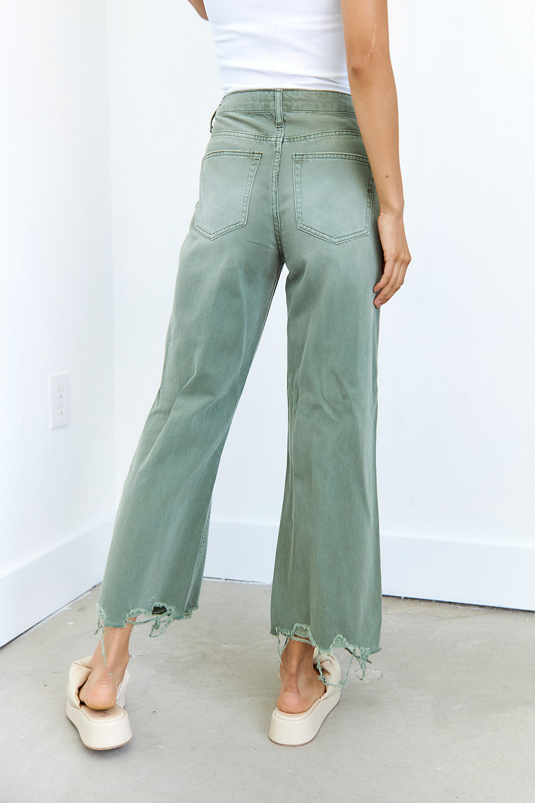 Sunny 90's Vintage Crop Flare Jeans