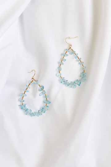 Viola Stone Teardrop Earring