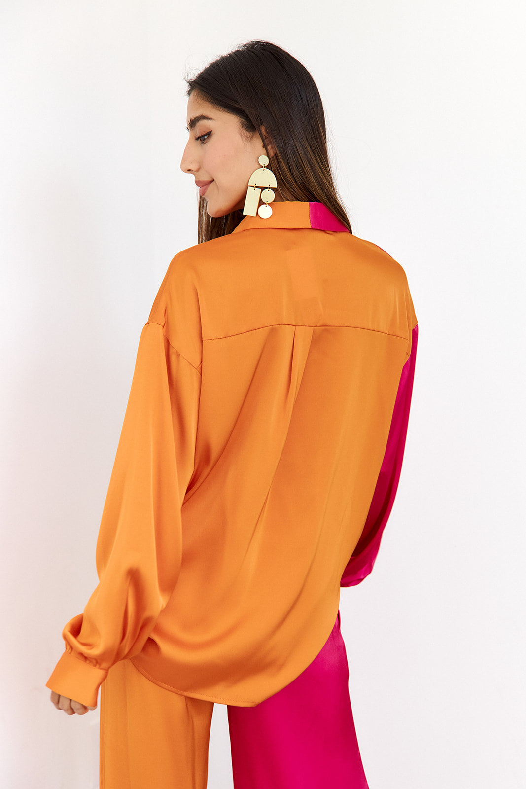 SALE - Jupiter Two Toned Button Down Top