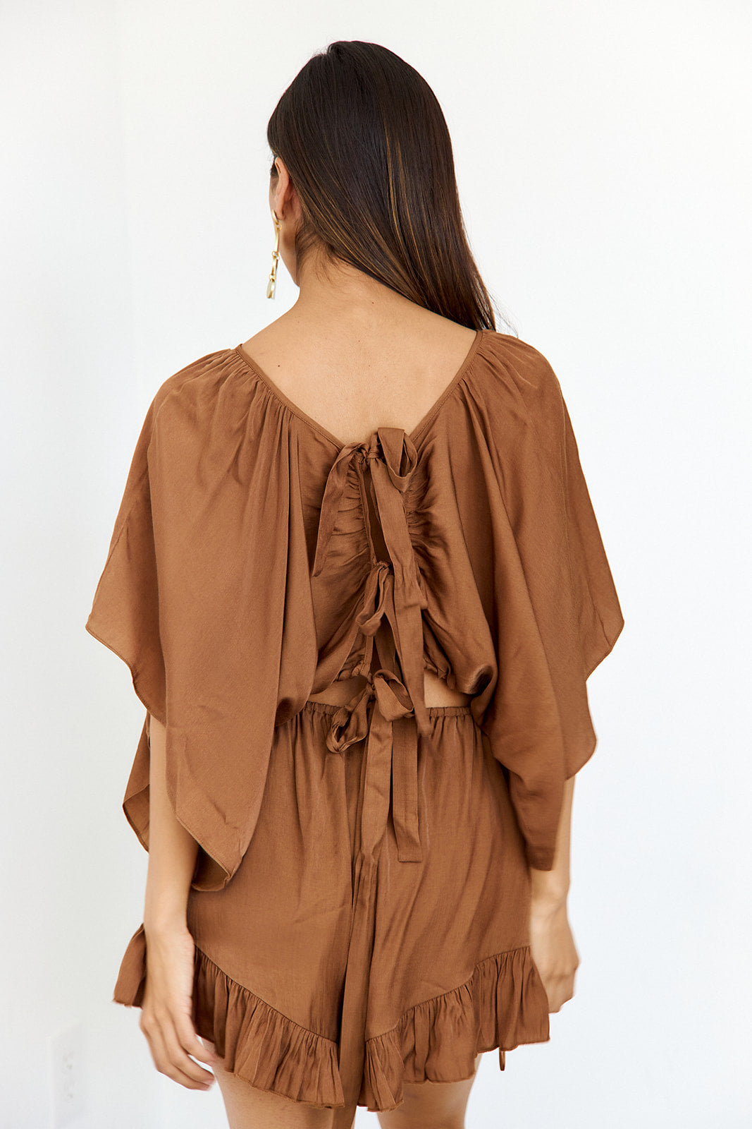 SALE- Ingrid Open Back Romper