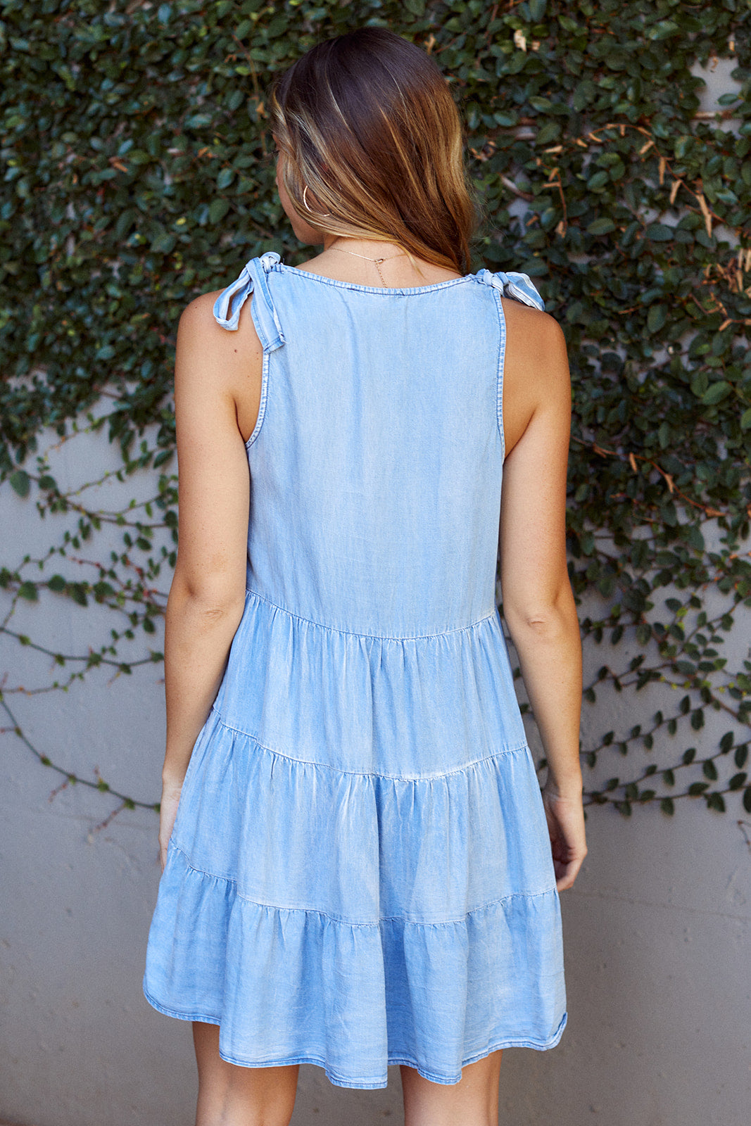Vista Tiered Denim Dress