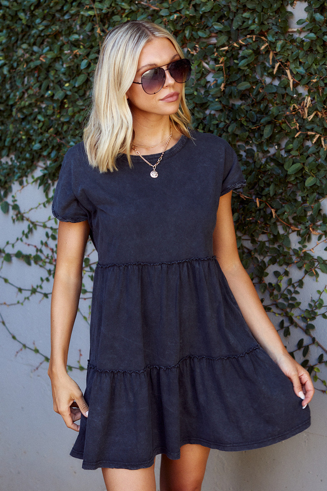 Cyn Tiered T-Shirt Dress