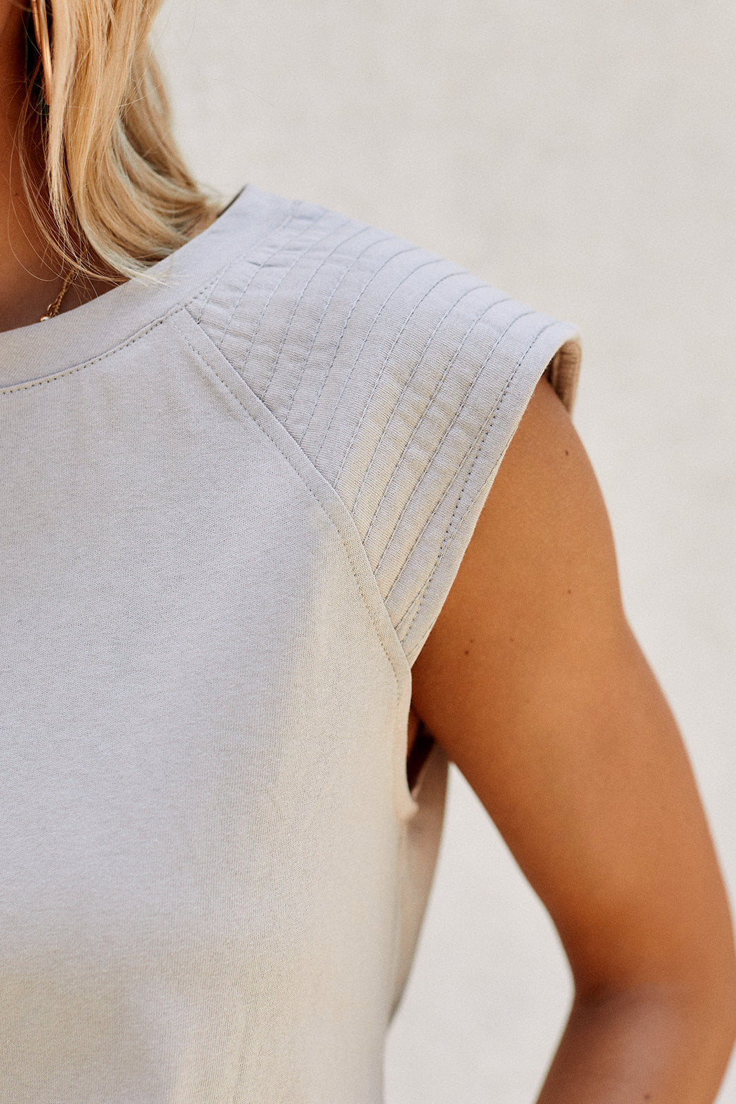 Lachlan Moto Style Shoulder Pad Tank