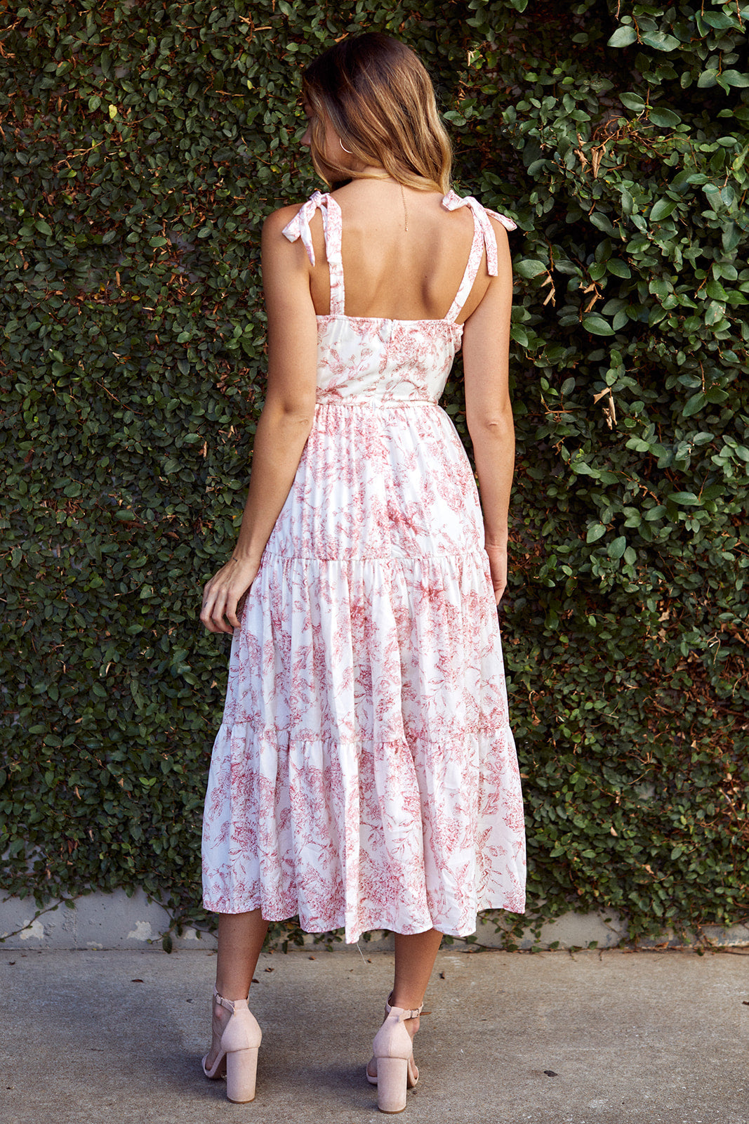 Mariposa Toile Print Midi Dress