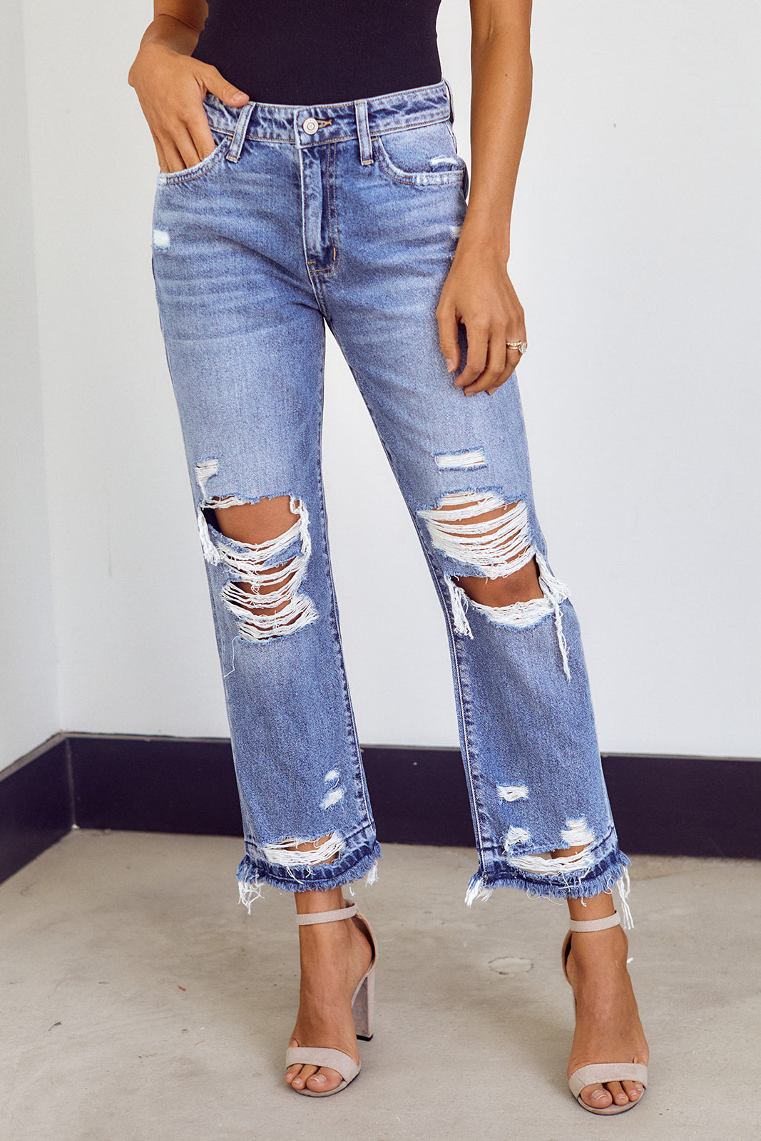 Loveland High Rise Straight Crop Jean