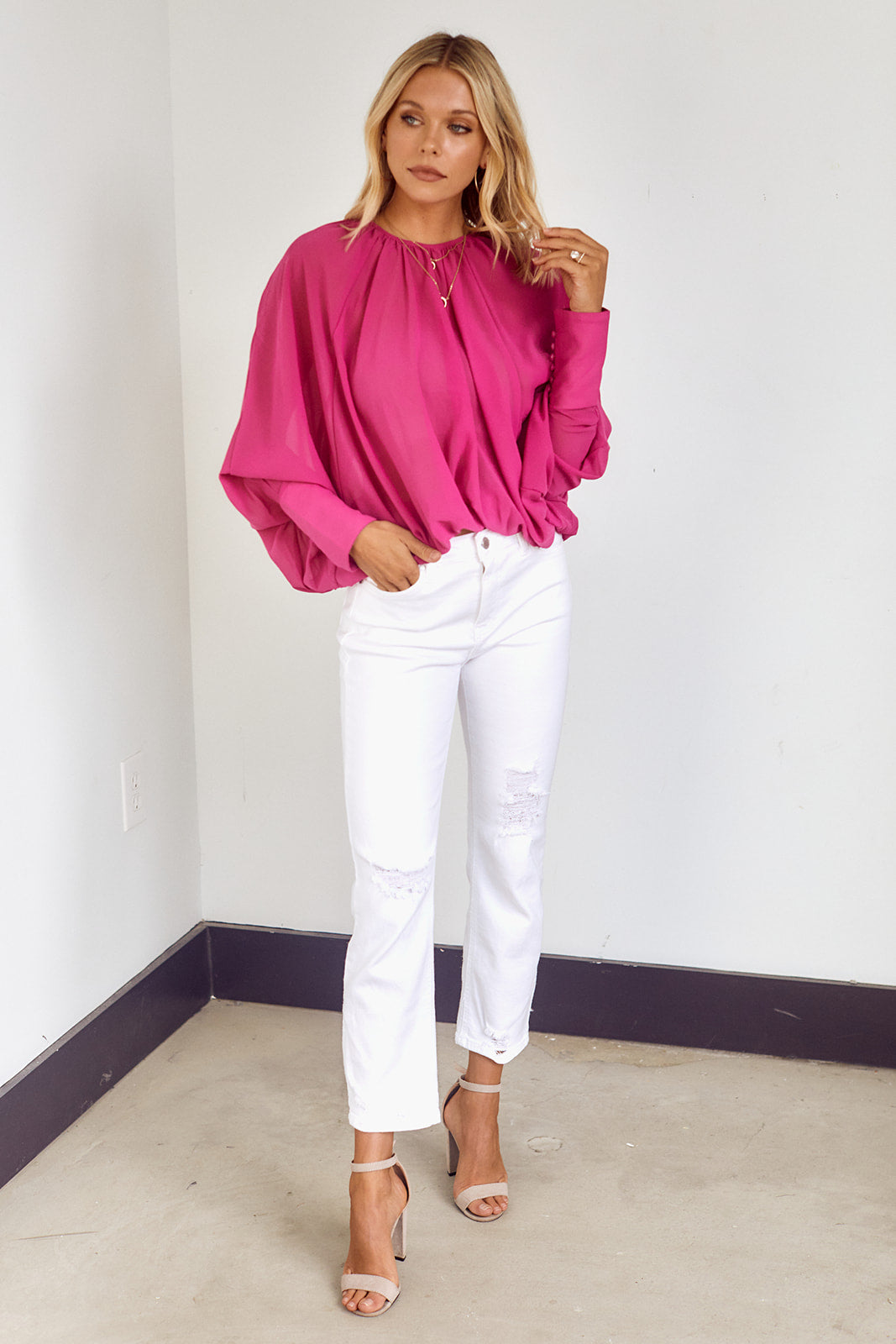 Addi Dolman Sleeve Blouse