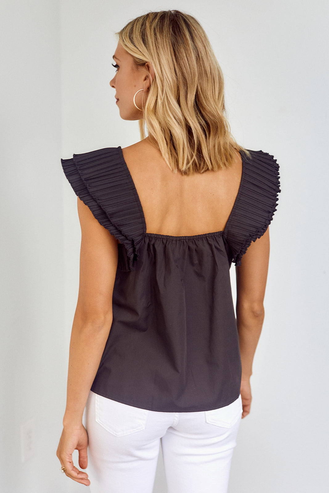 Melina Ruffled Trim Top