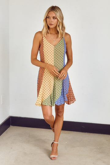 Santorini Polka Dot Dress