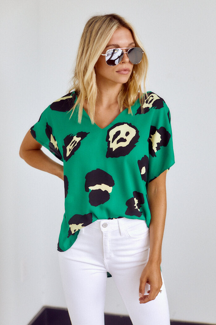 Luma Animal Print Top