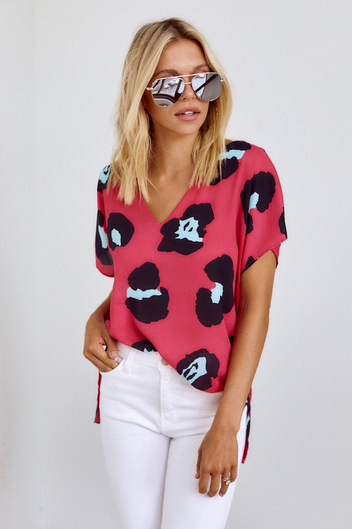 Luma Animal Print Top