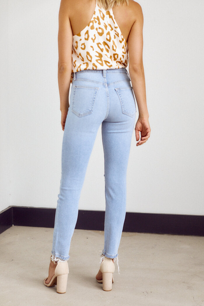 Bailey High Rise Distressed Skinny