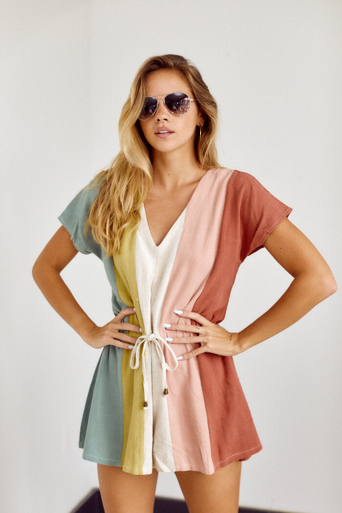 Laney Colorblock Romper