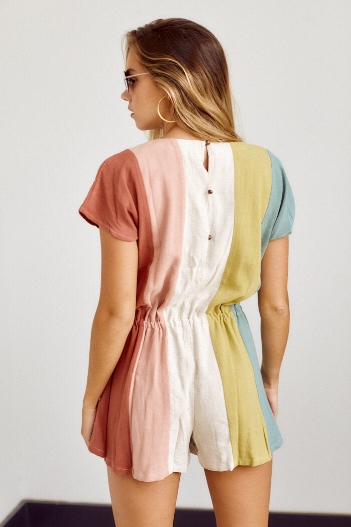 Laney Colorblock Romper